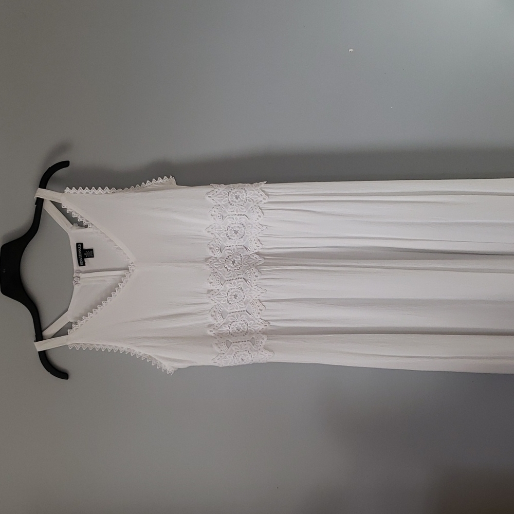 Nina leopard white dress